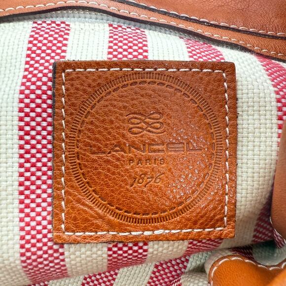 Lancel Paris Suede Bucket Bag Tassel Brown Shoulder Purse Old Money Luxe MCM - Picture 8 of 16